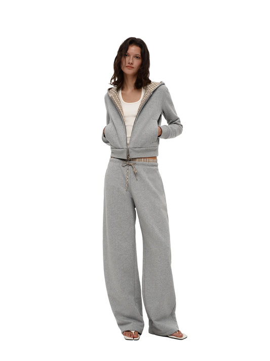 Gray Zip-Up Hoodie
