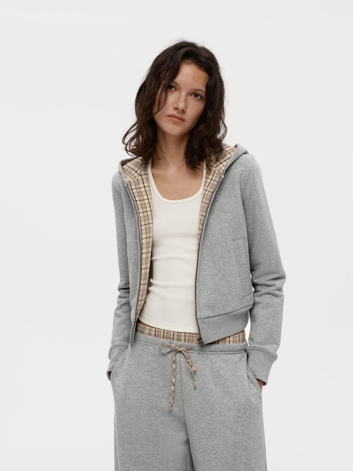 Gray Zip-Up Hoodie