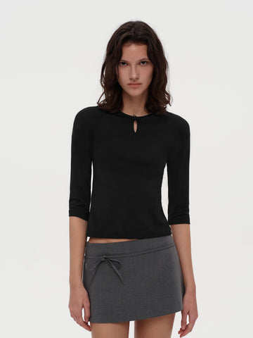 Pearl Keyhole Top