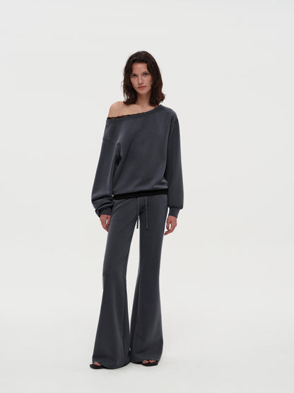 Off-shoulder Sweatshirt