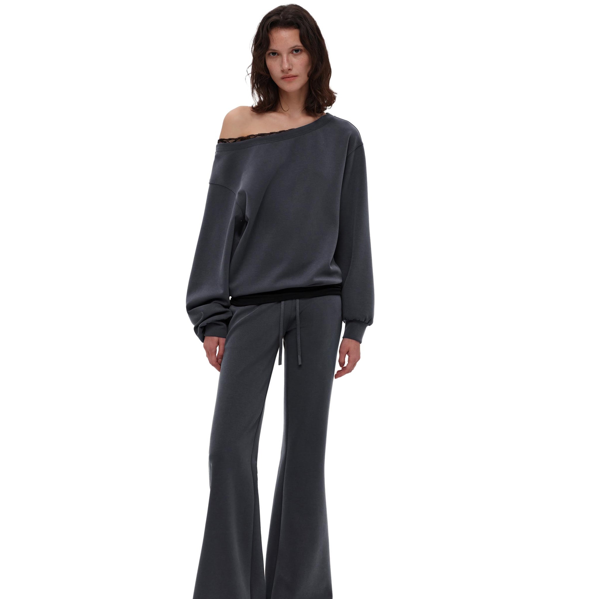 Off-shoulder Sweatshirt