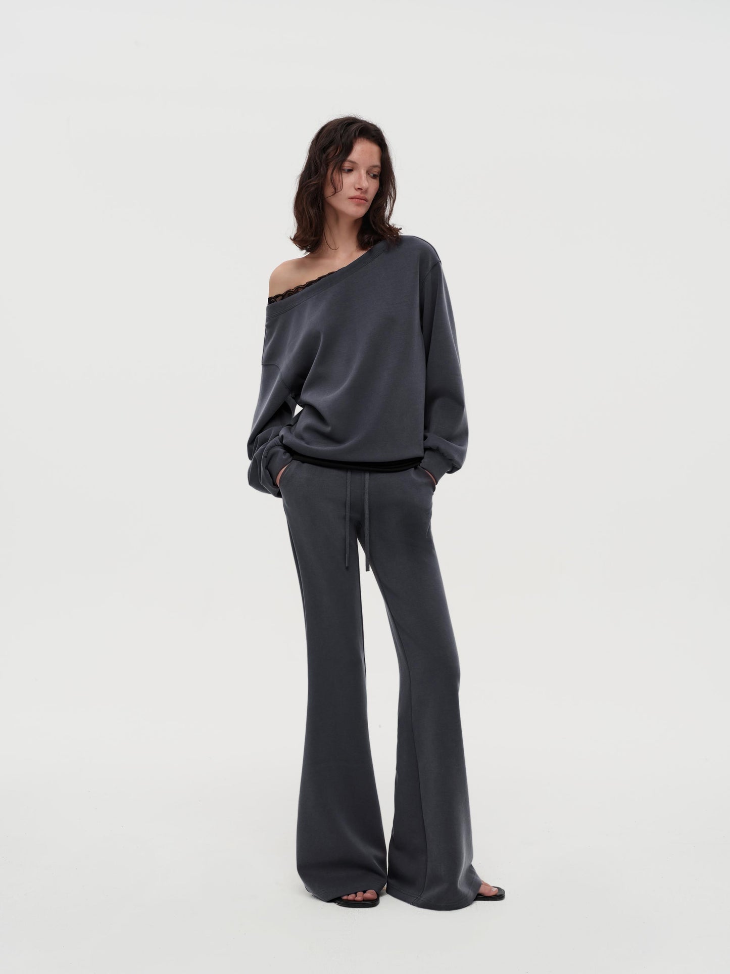 Off-shoulder Sweatshirt