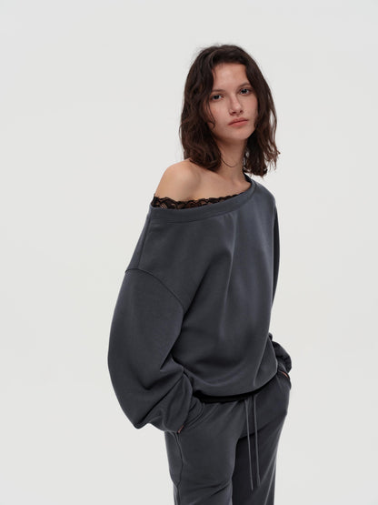 Off-shoulder Sweatshirt