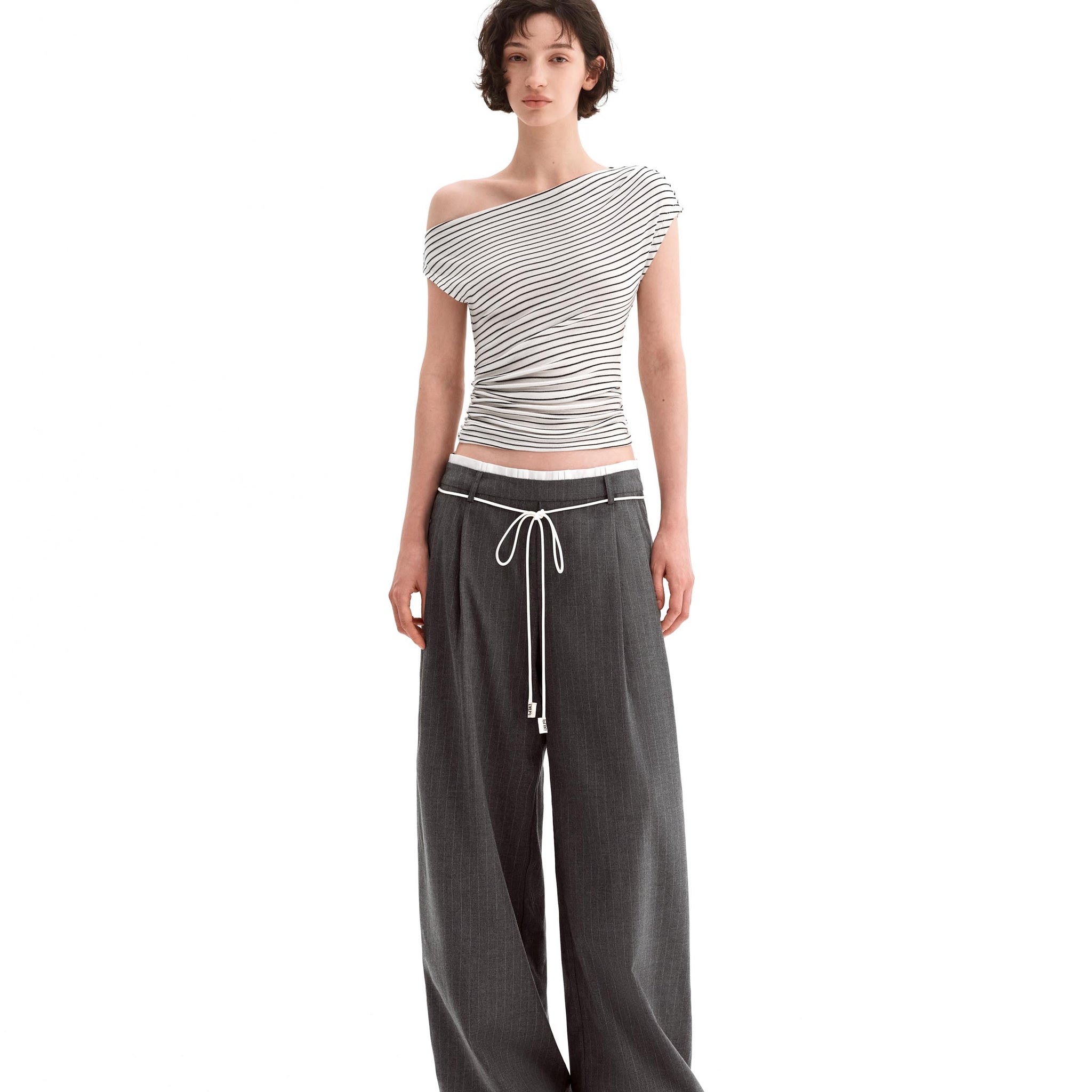 Heavyweight Jersey Offshoulder Top