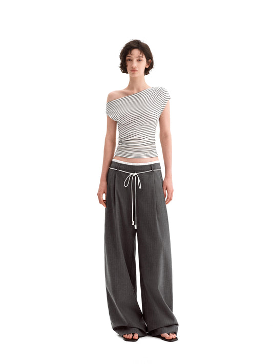 Heavyweight Jersey Offshoulder Top