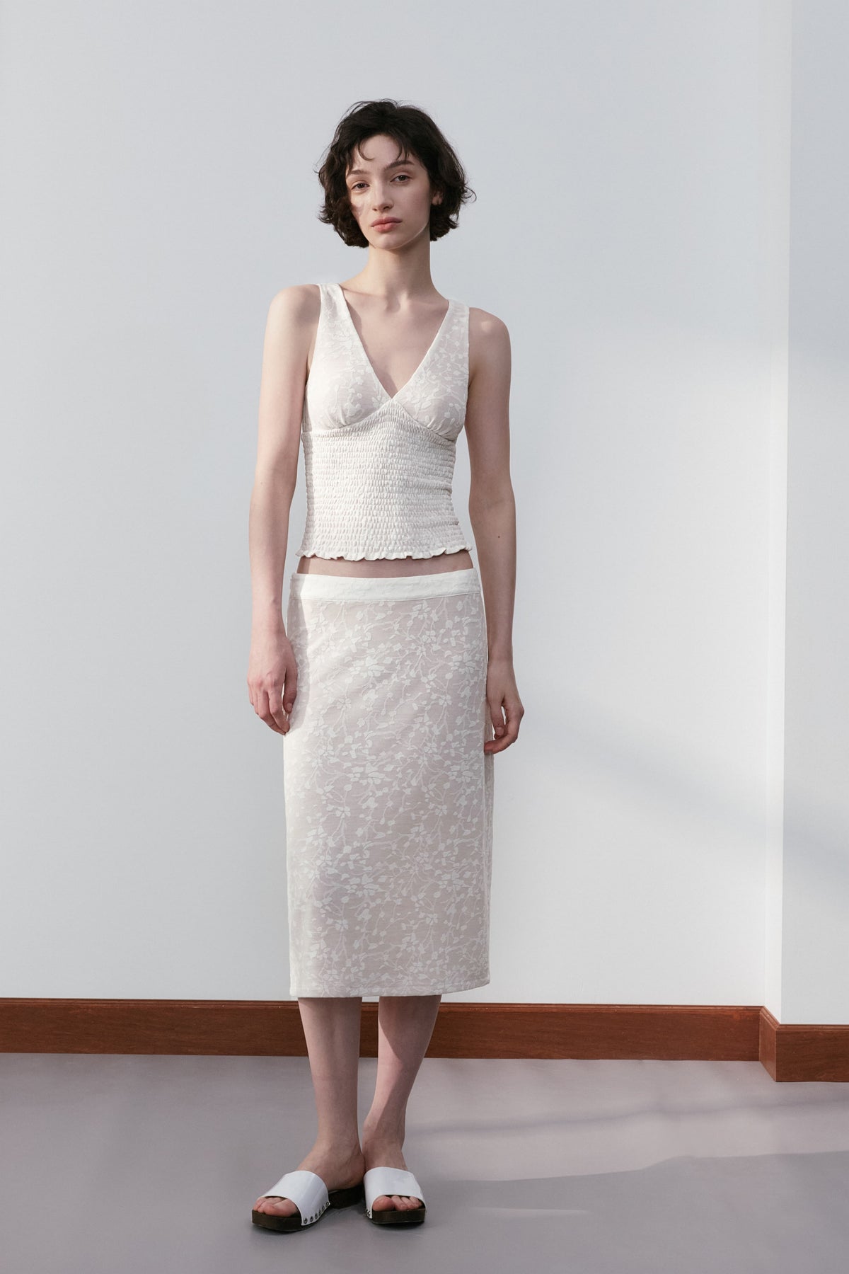 Jacquard Textured  Tank