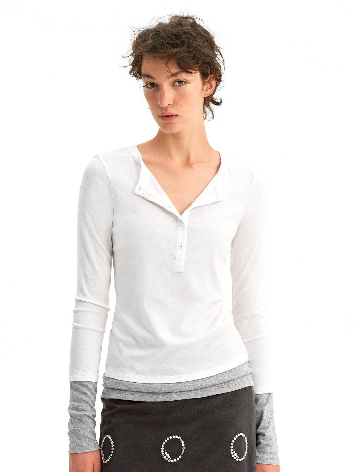 The Layered Henley Tee