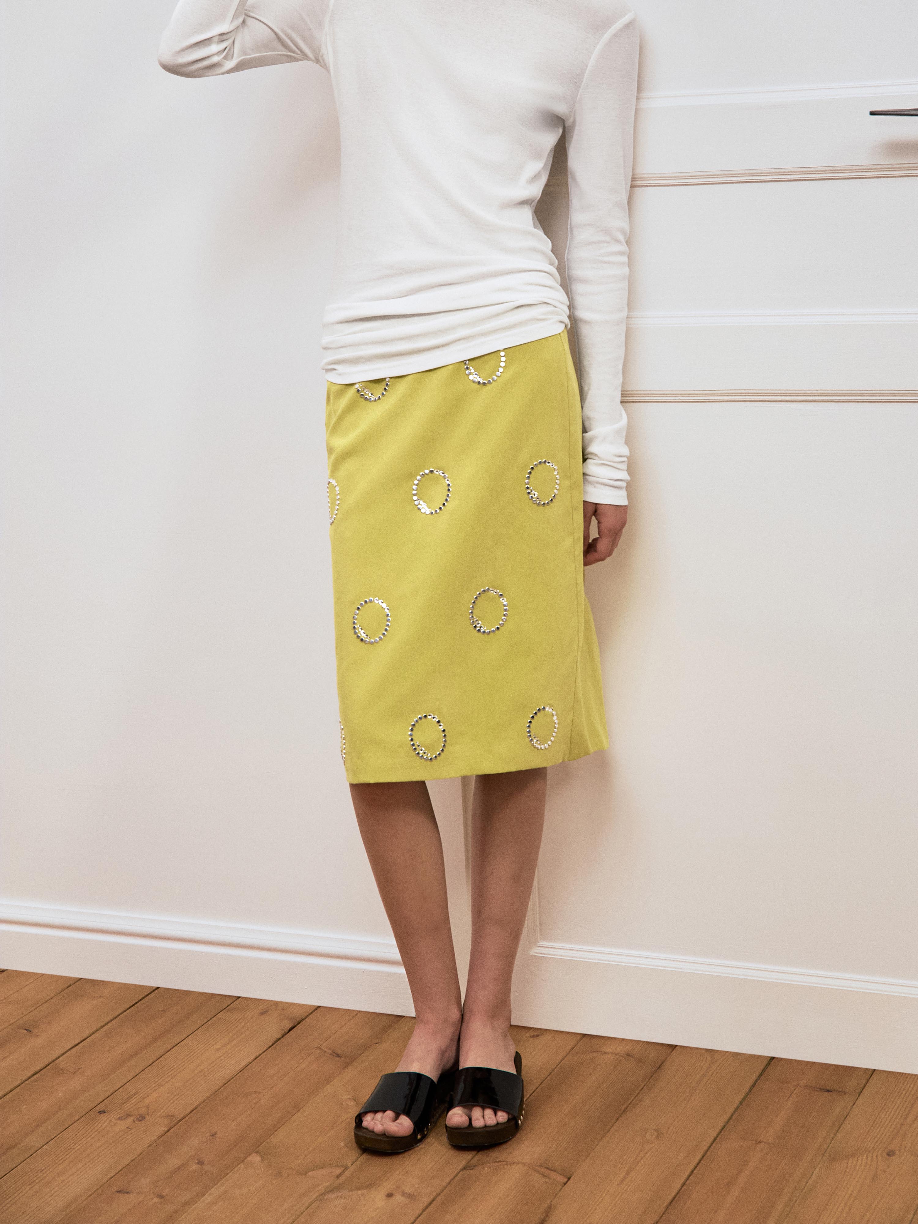 The Circle Stud Skirt