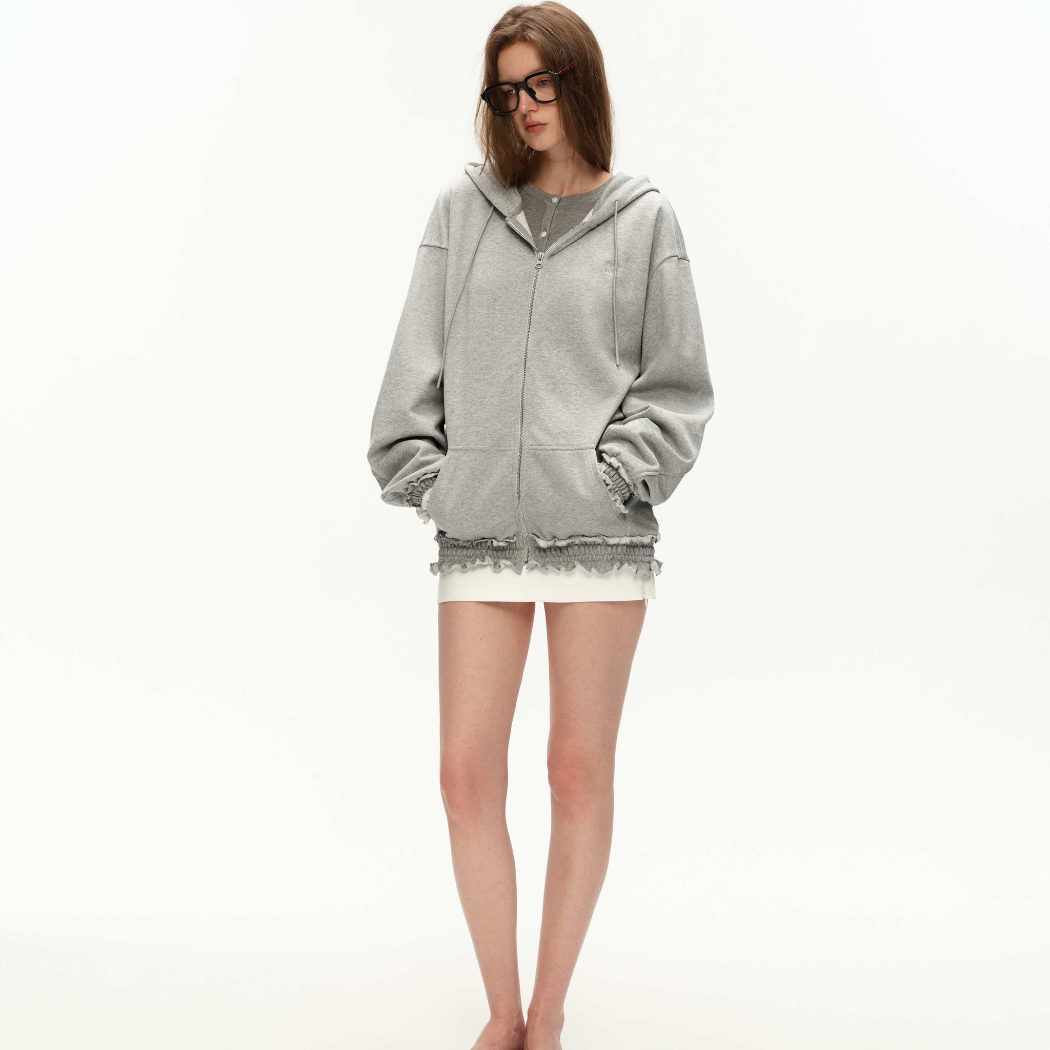 Hooded Sweatshirt Jacket