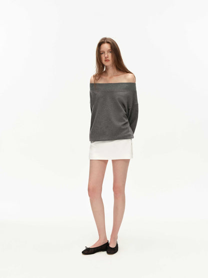 Cashmere Off-Shoulder Top