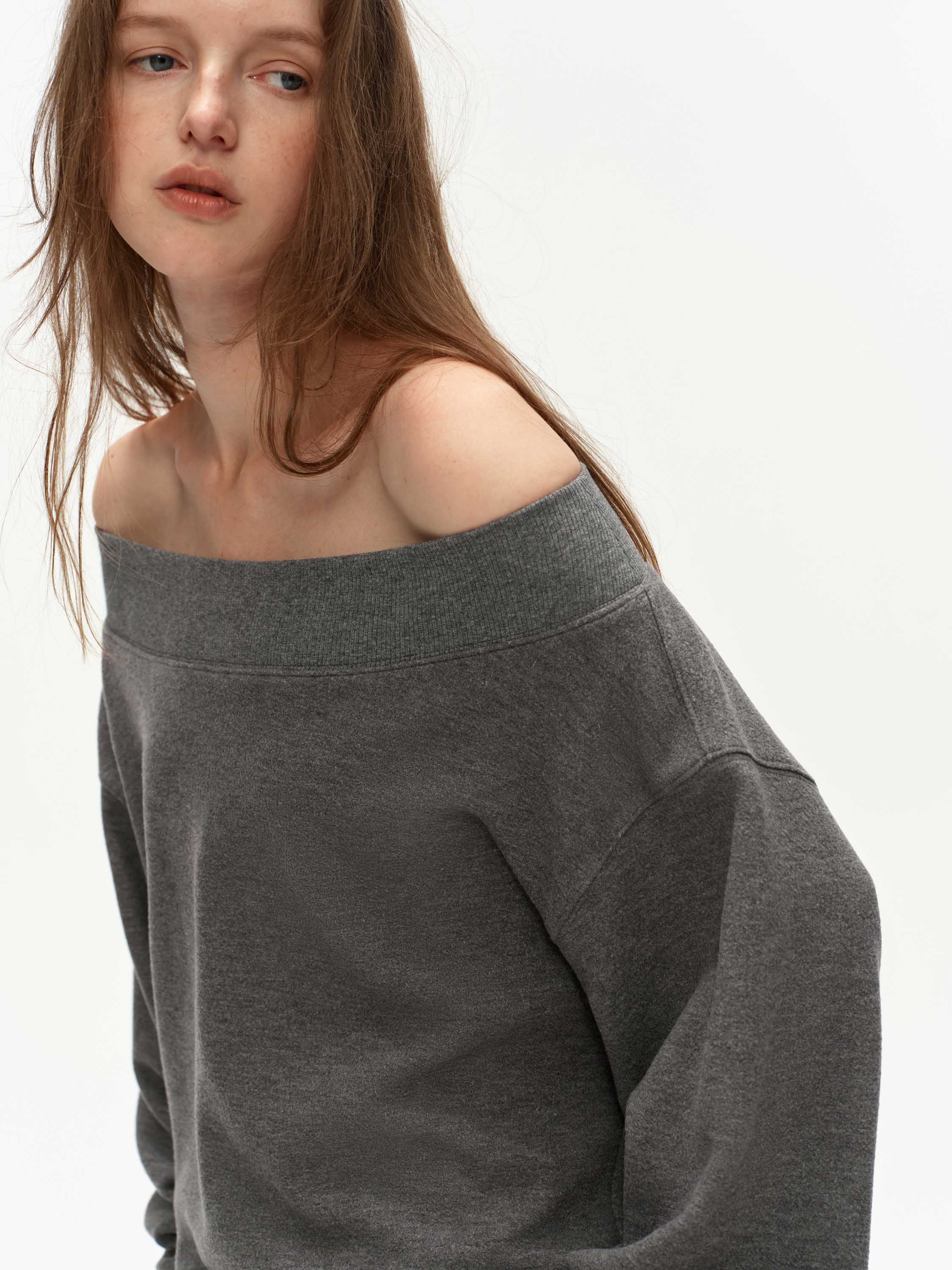 Structured Wool-Blend Oversized Top