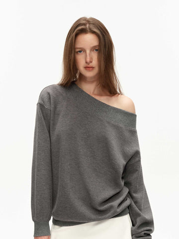 Structured Wool-Blend Oversized Top
