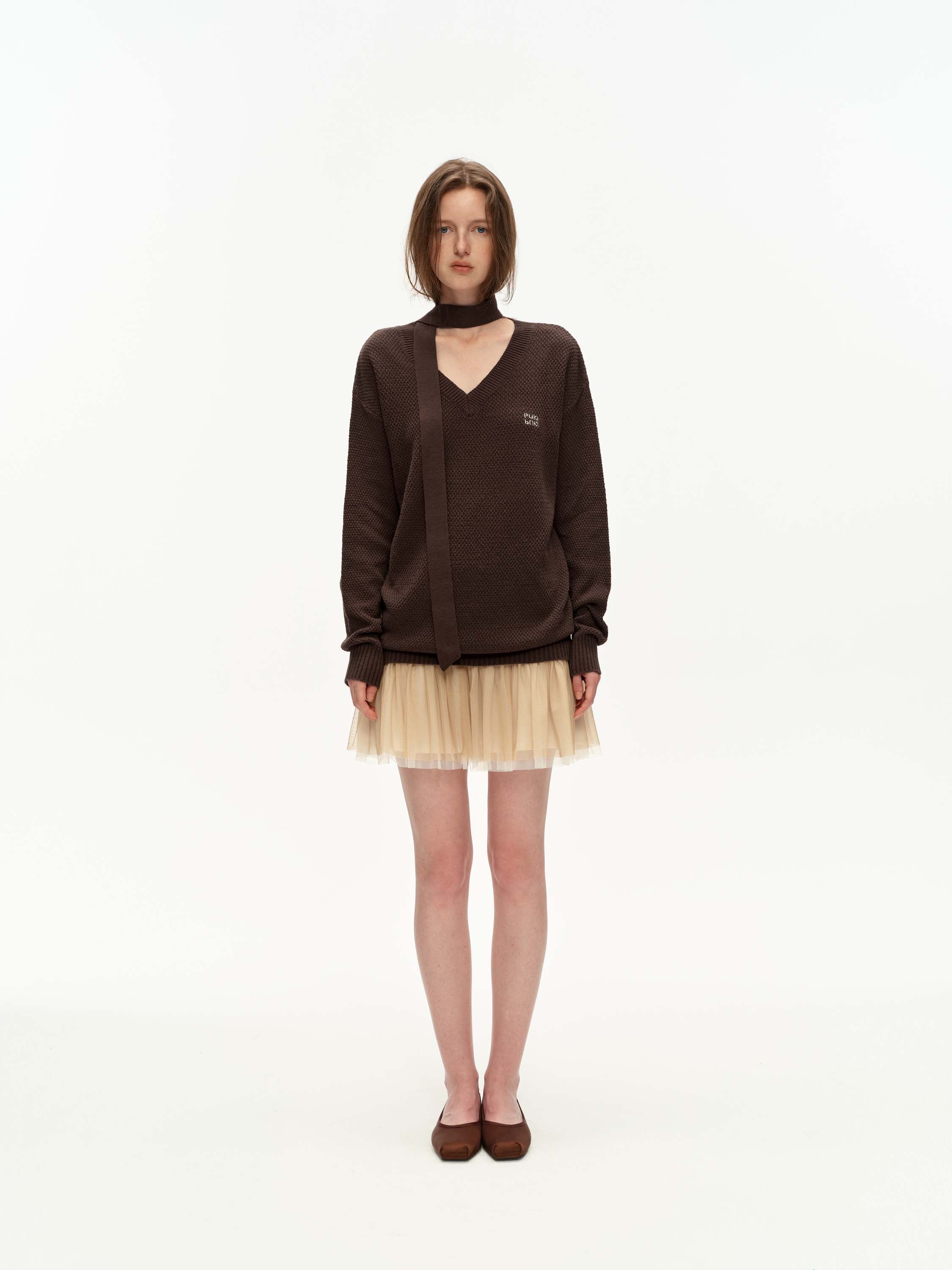 Faux Layered Sweater Dress