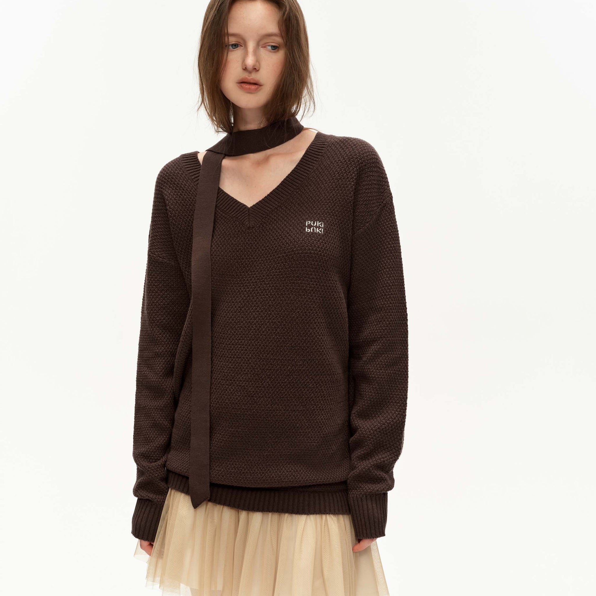 Faux Layered Sweater Dress