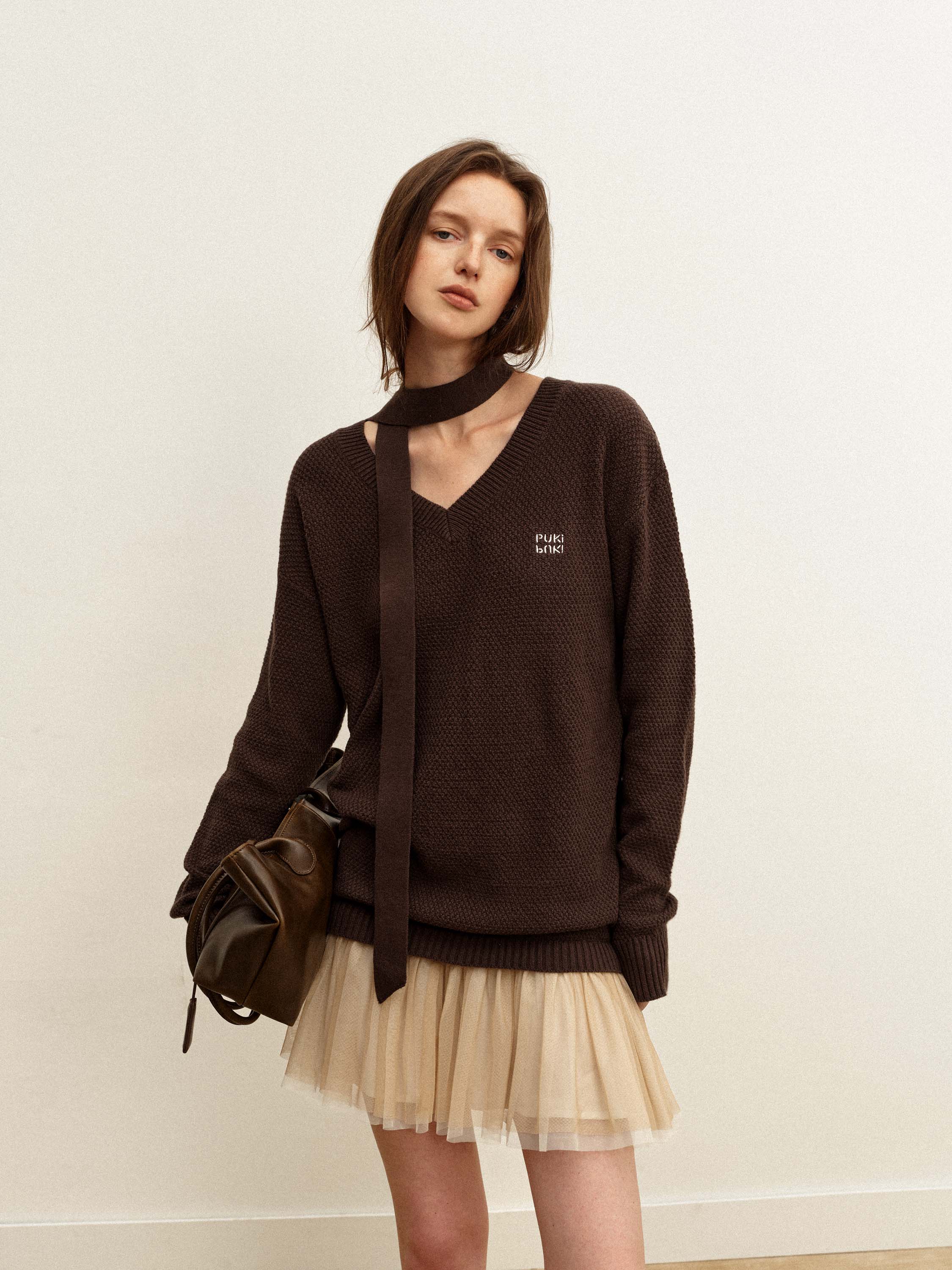 Faux Layered Sweater Dress