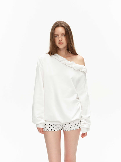 Blouson Asymmetric Sweatshirt