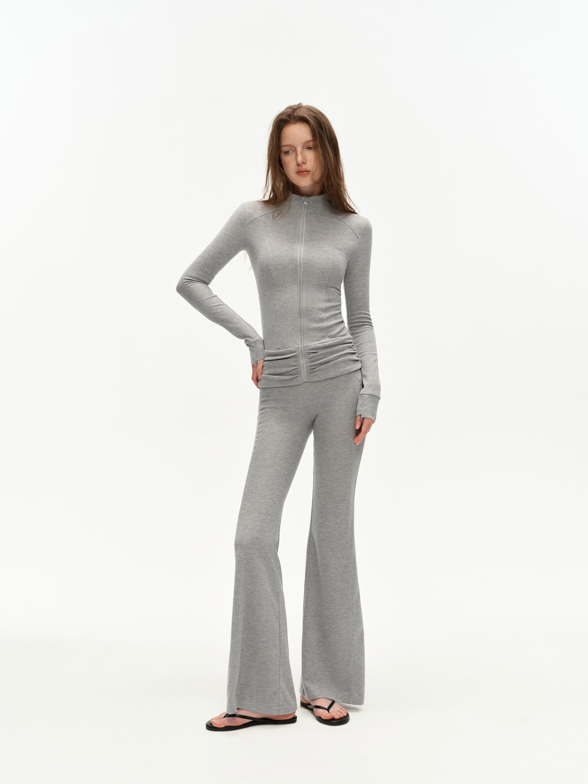 Sculpted Fit Zip-Up Pant
