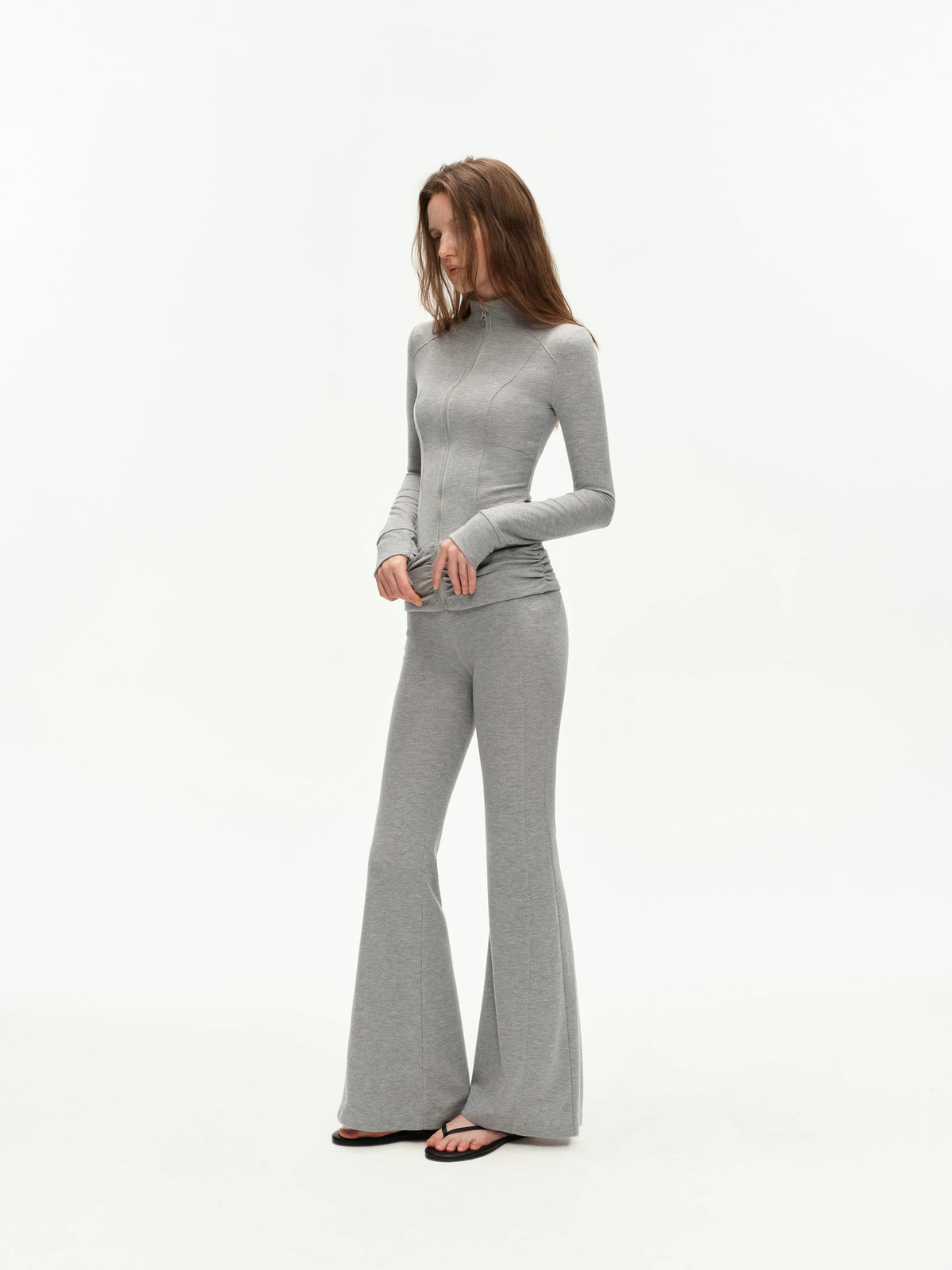 Sculpted Fit Zip-Up Pant