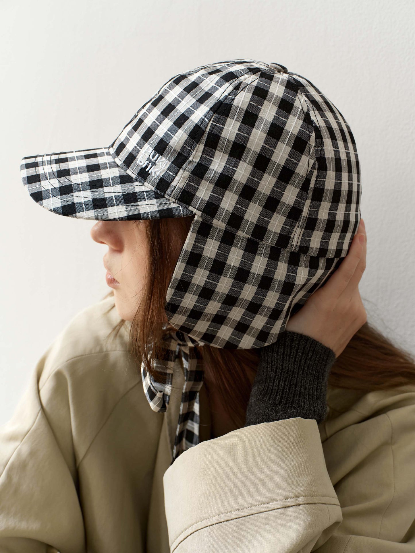 Plaid Earflap Hat