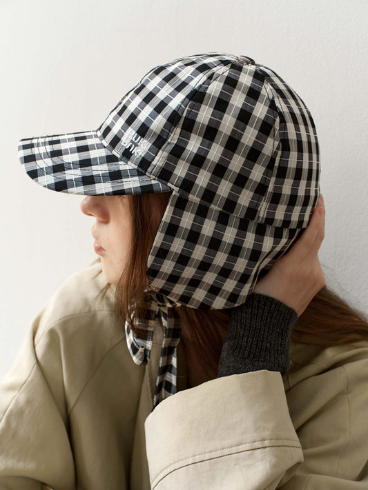 Plaid Earflap Hat