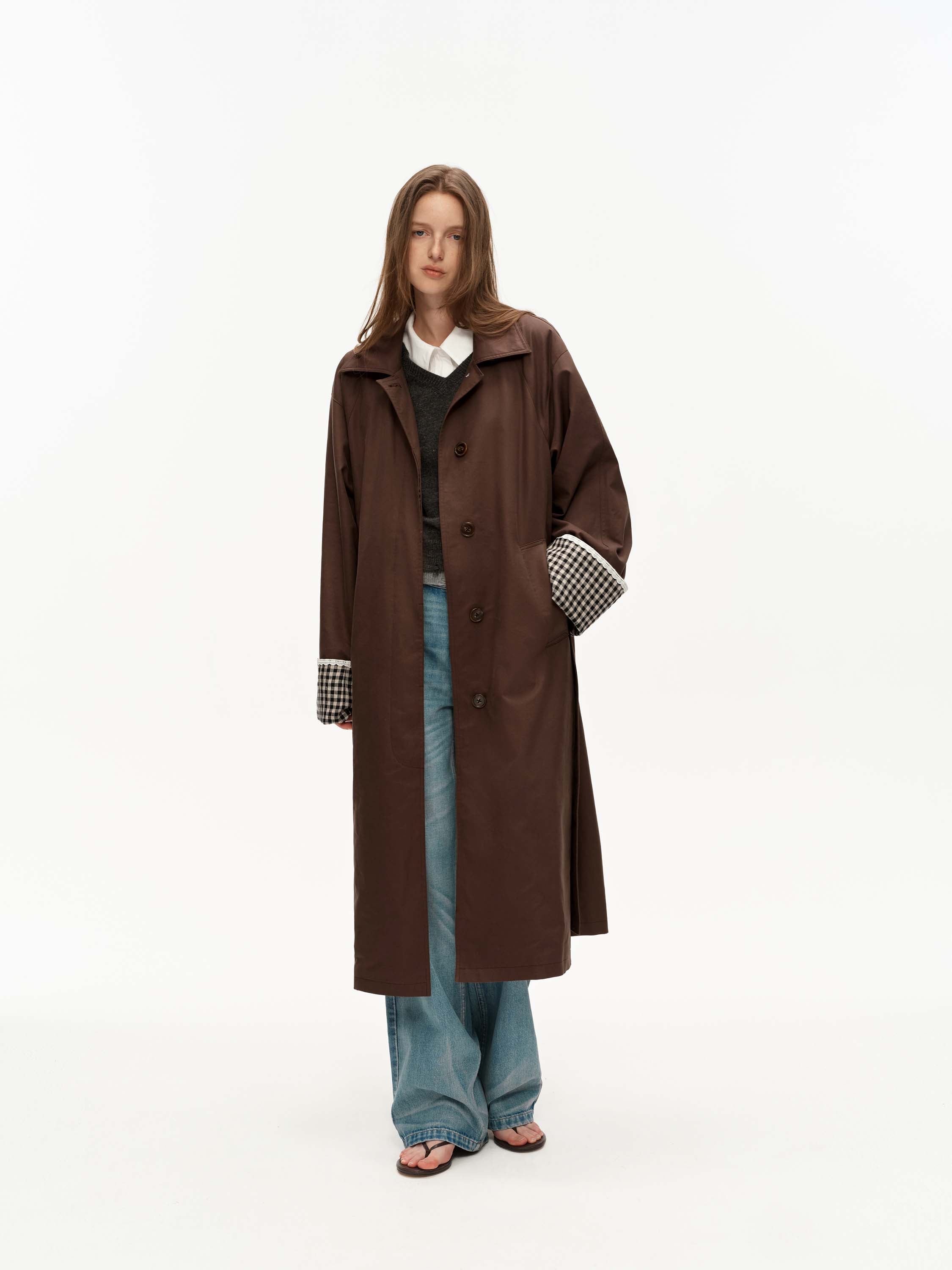 Straight-cut Long Coat