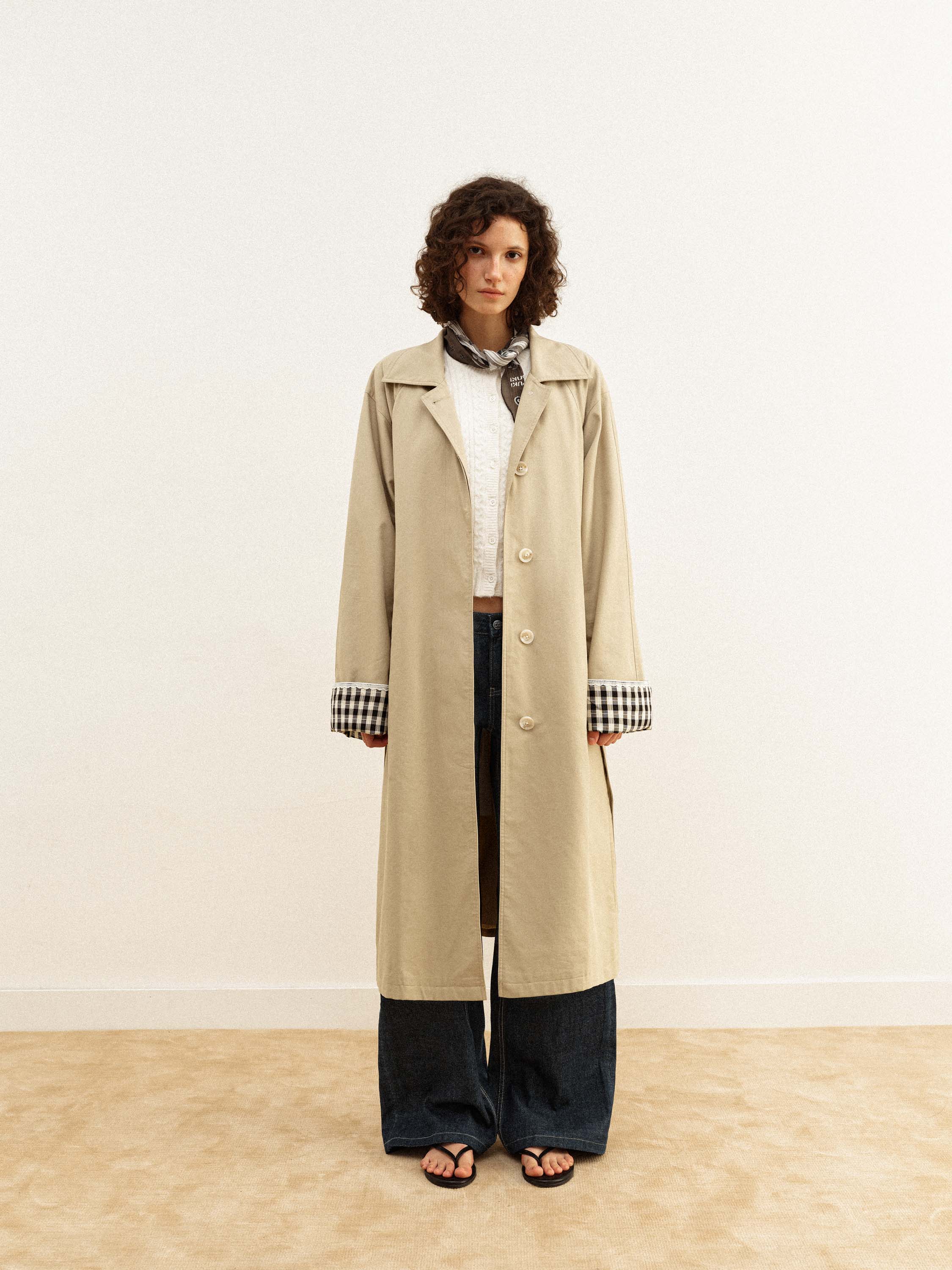 Straight-cut Long Coat