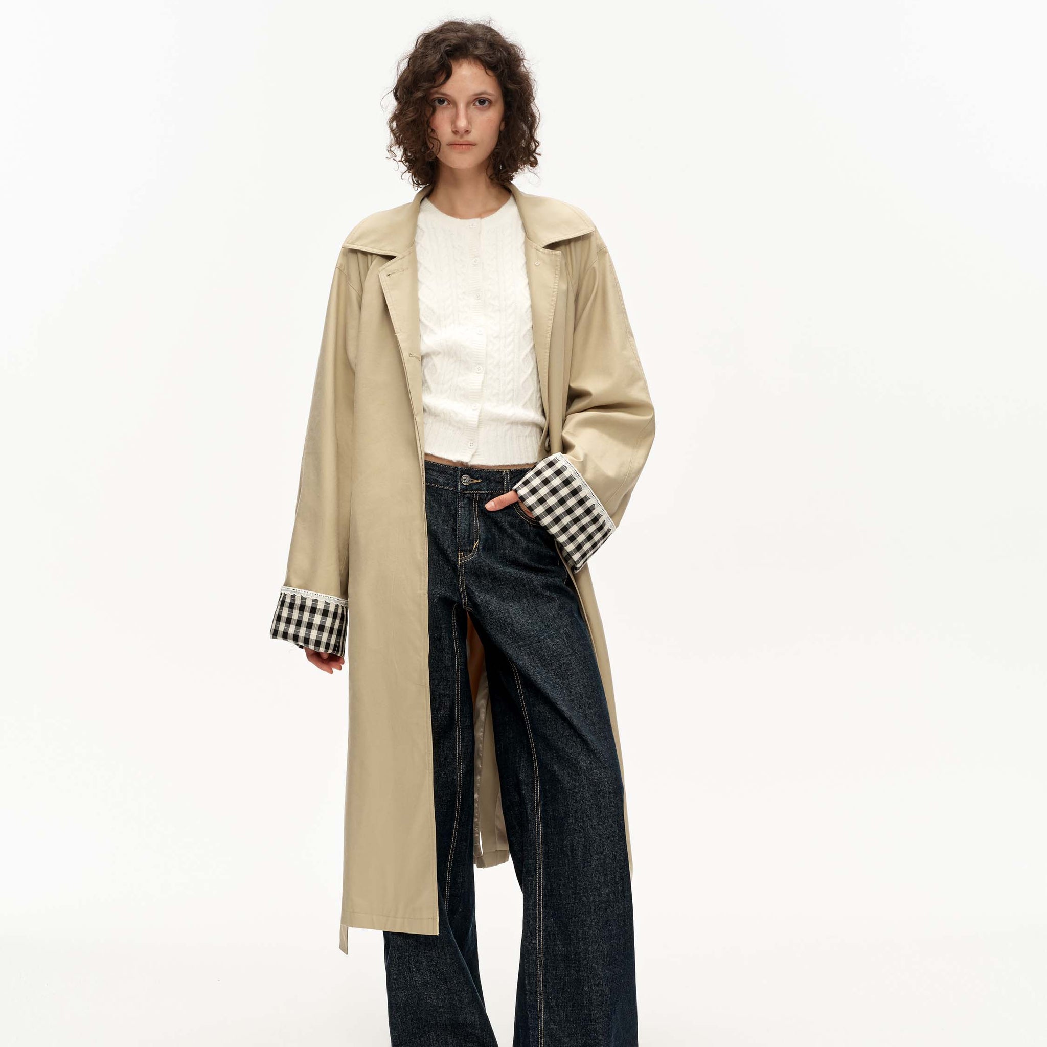 Straight-cut Long Coat