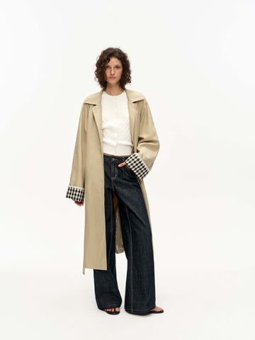 Straight-cut Long Coat