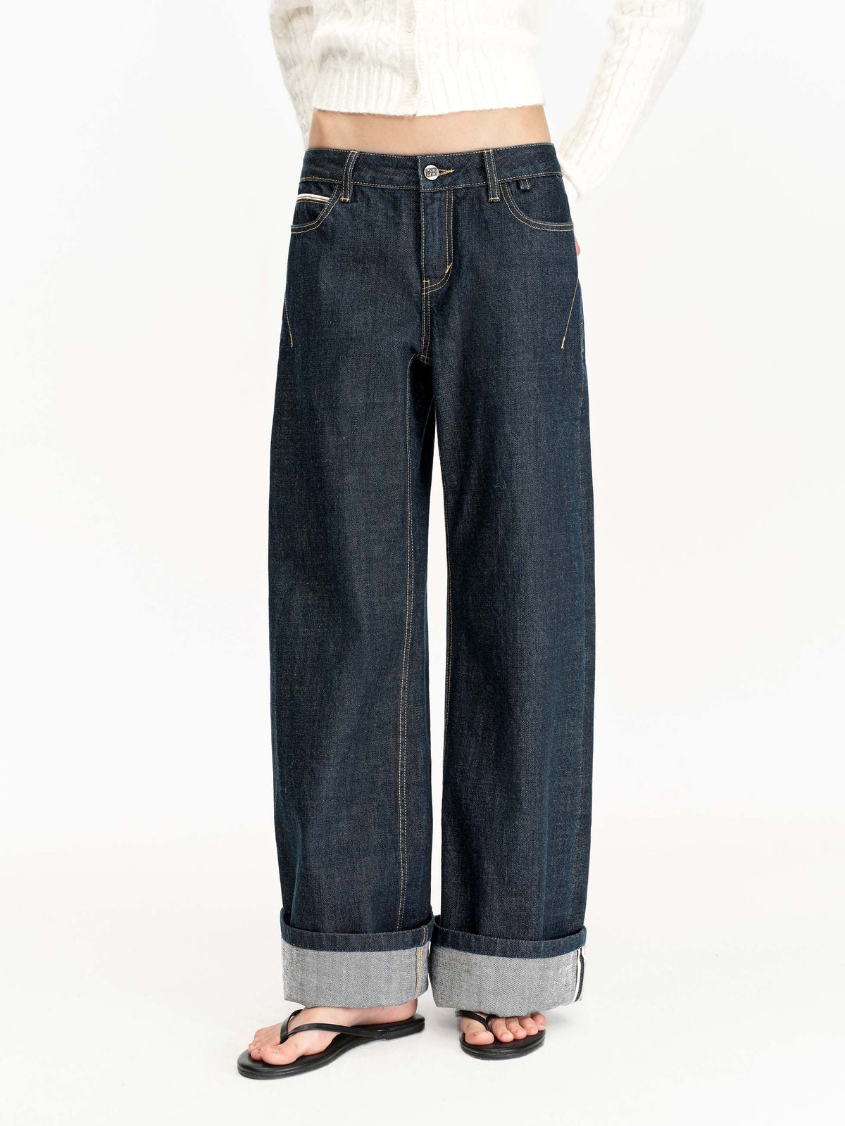Selvedge Straight Denim Jeans