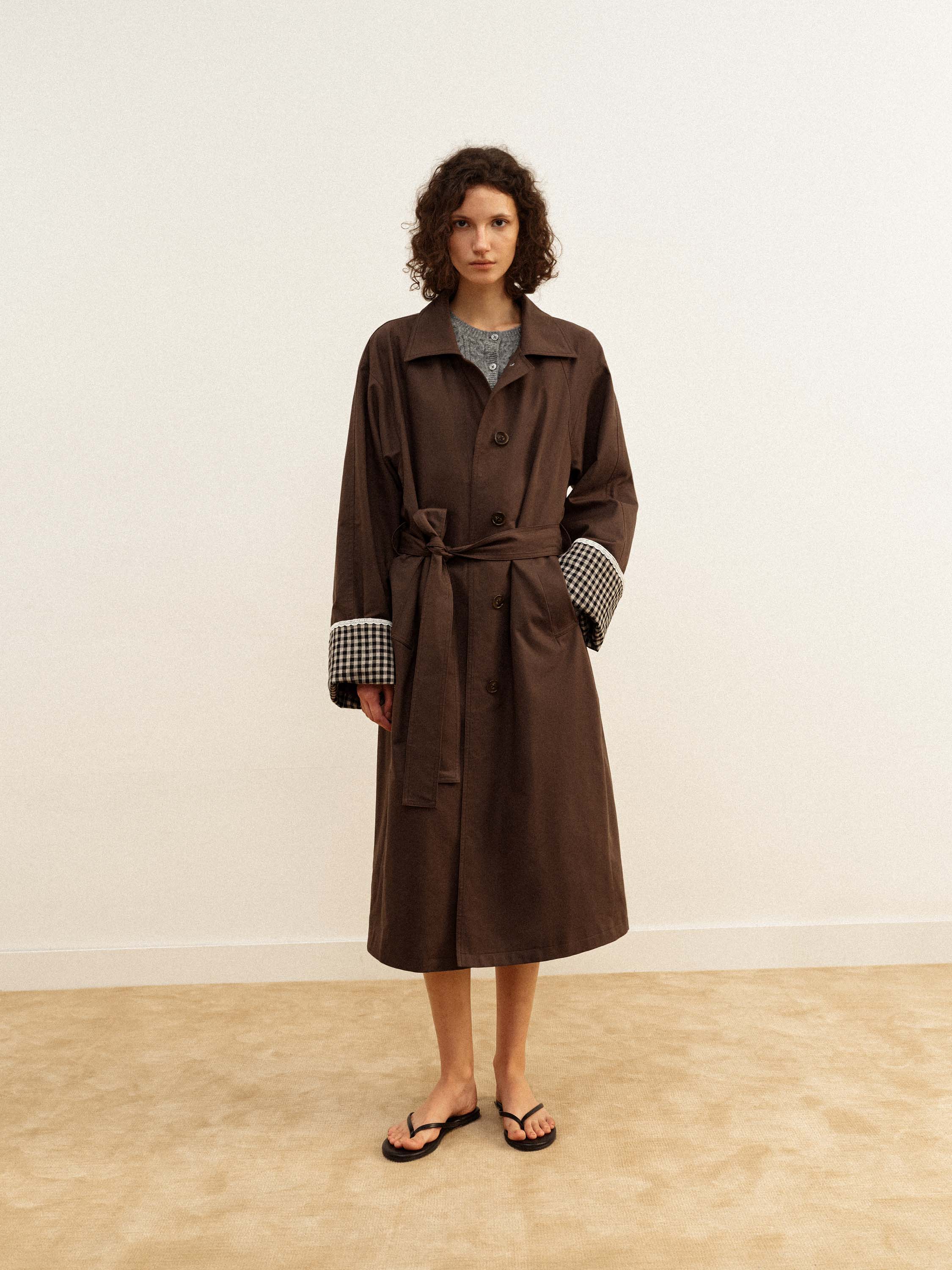 Straight-cut Long Coat