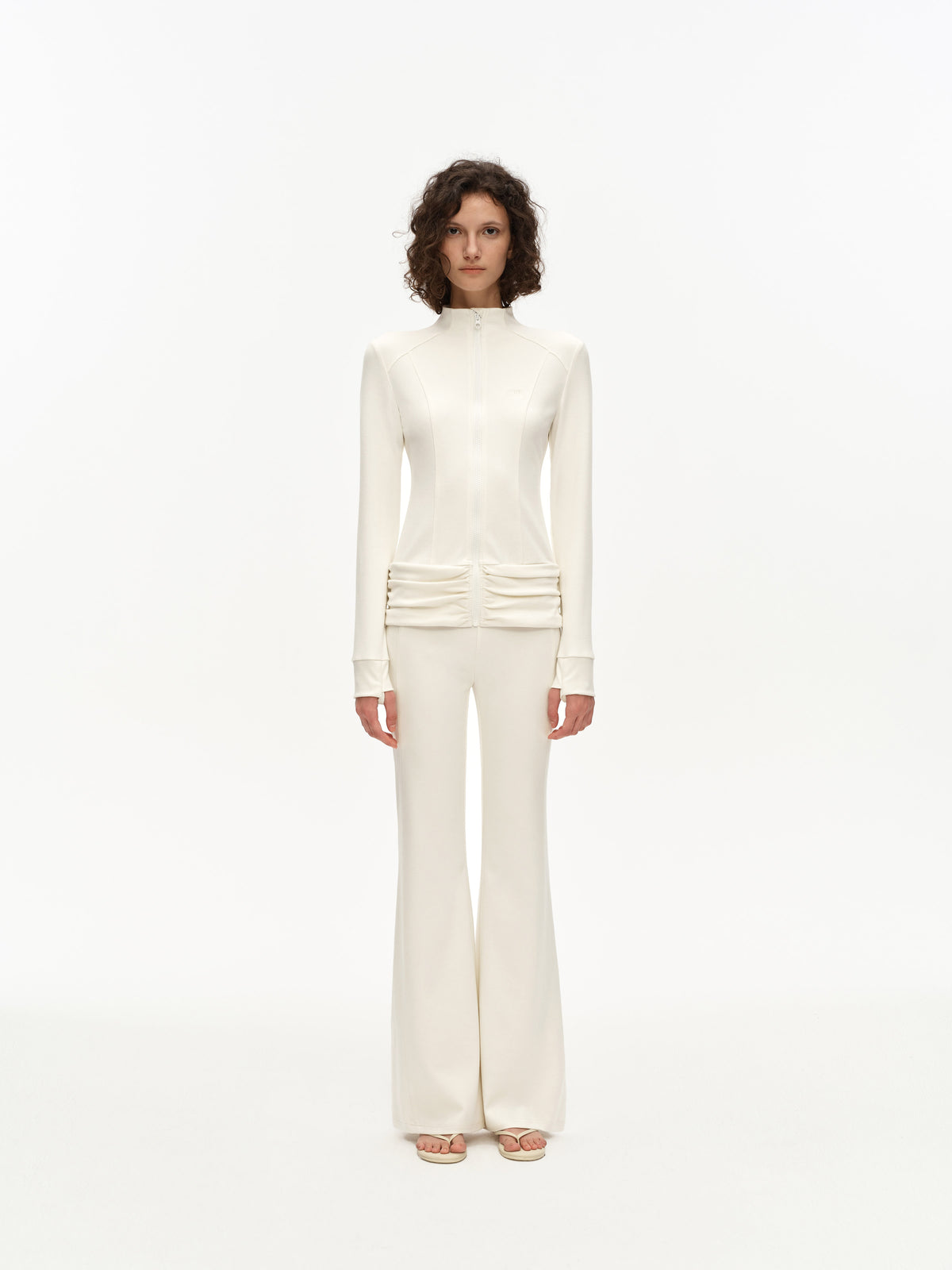Sculpted Fit Zip-Up Pant