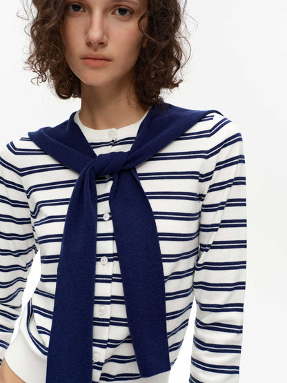 Faux Layered Shawl Cardigan