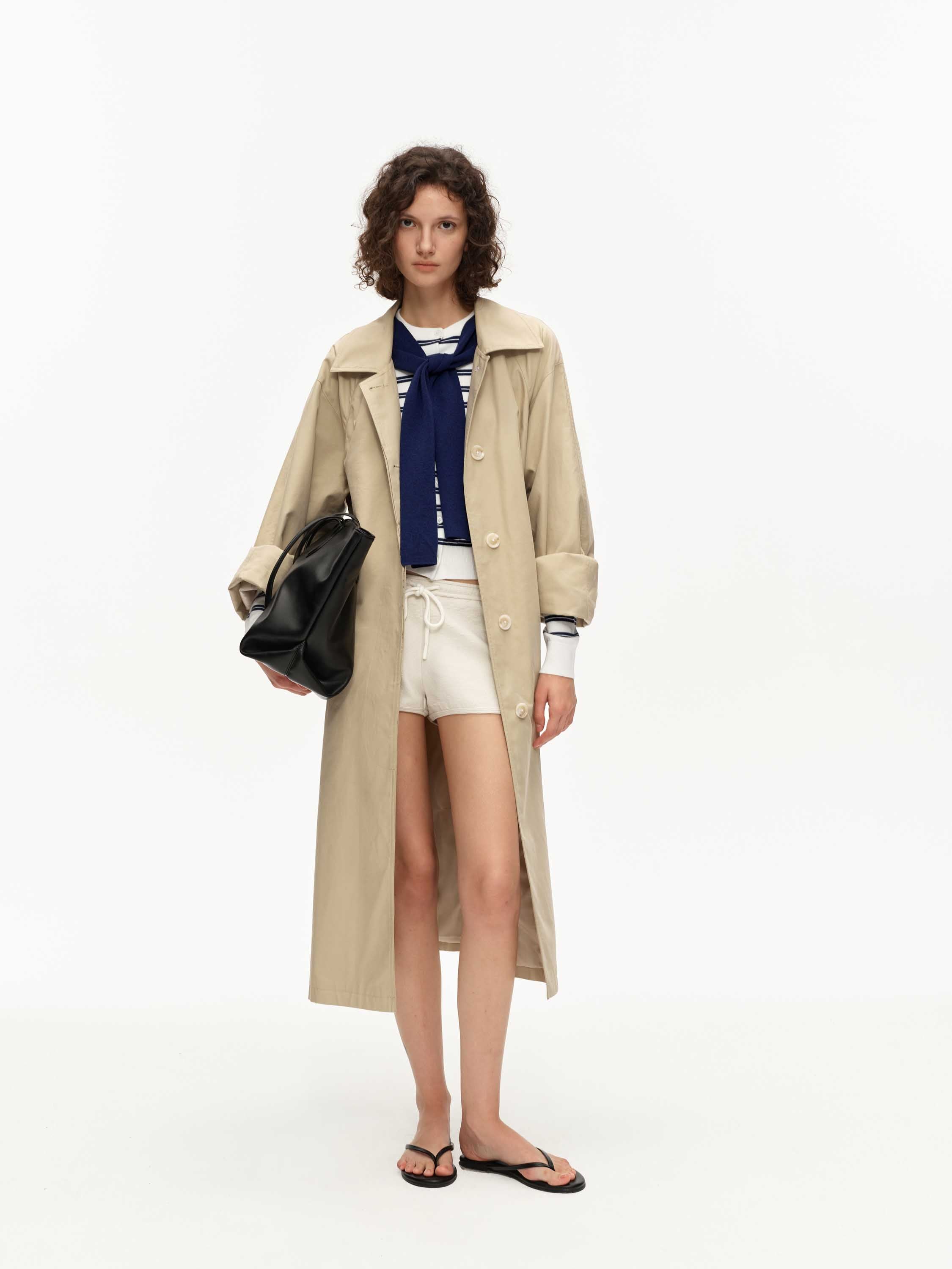 Wool-Blend Striped Cardigan