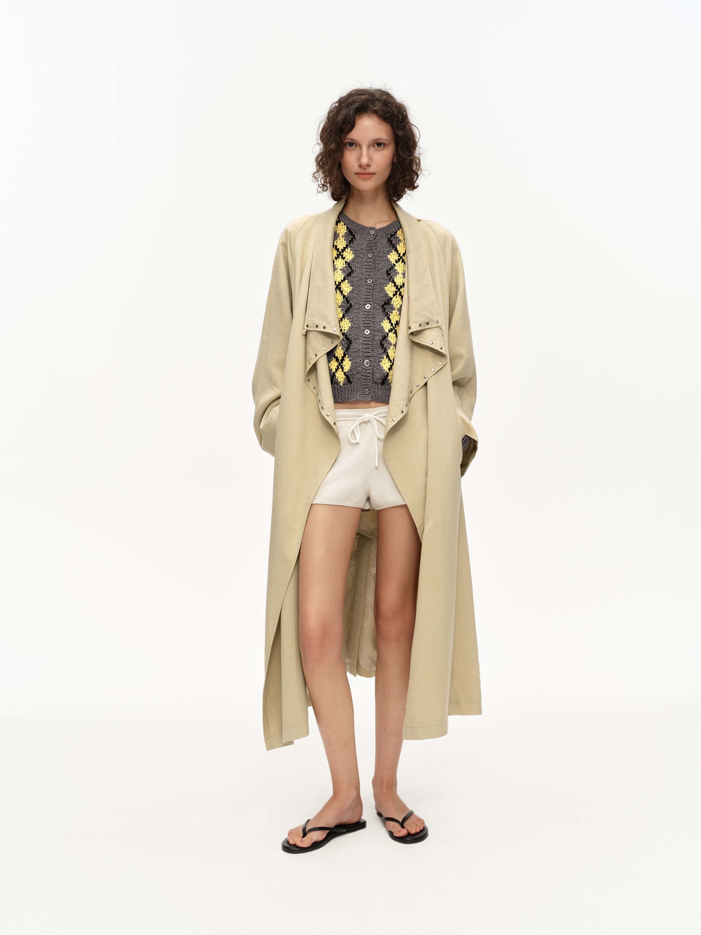 Argyle Knit Cardigan