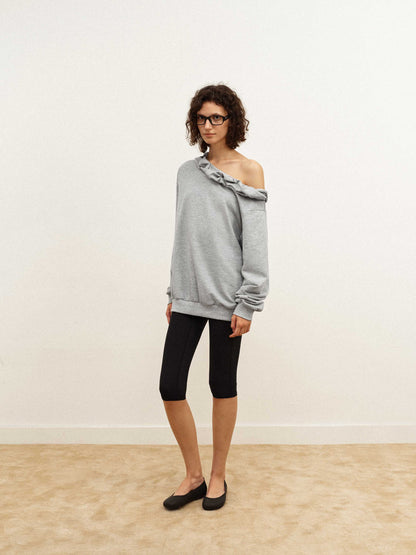 Blouson Asymmetric Sweatshirt