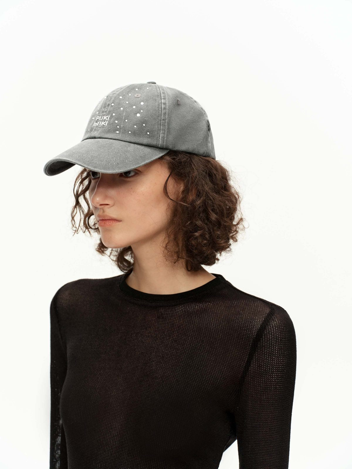 Crystal-Wash Denim Baseball Cap