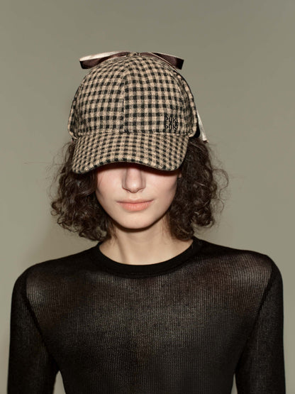 Plaid Earflap Hat