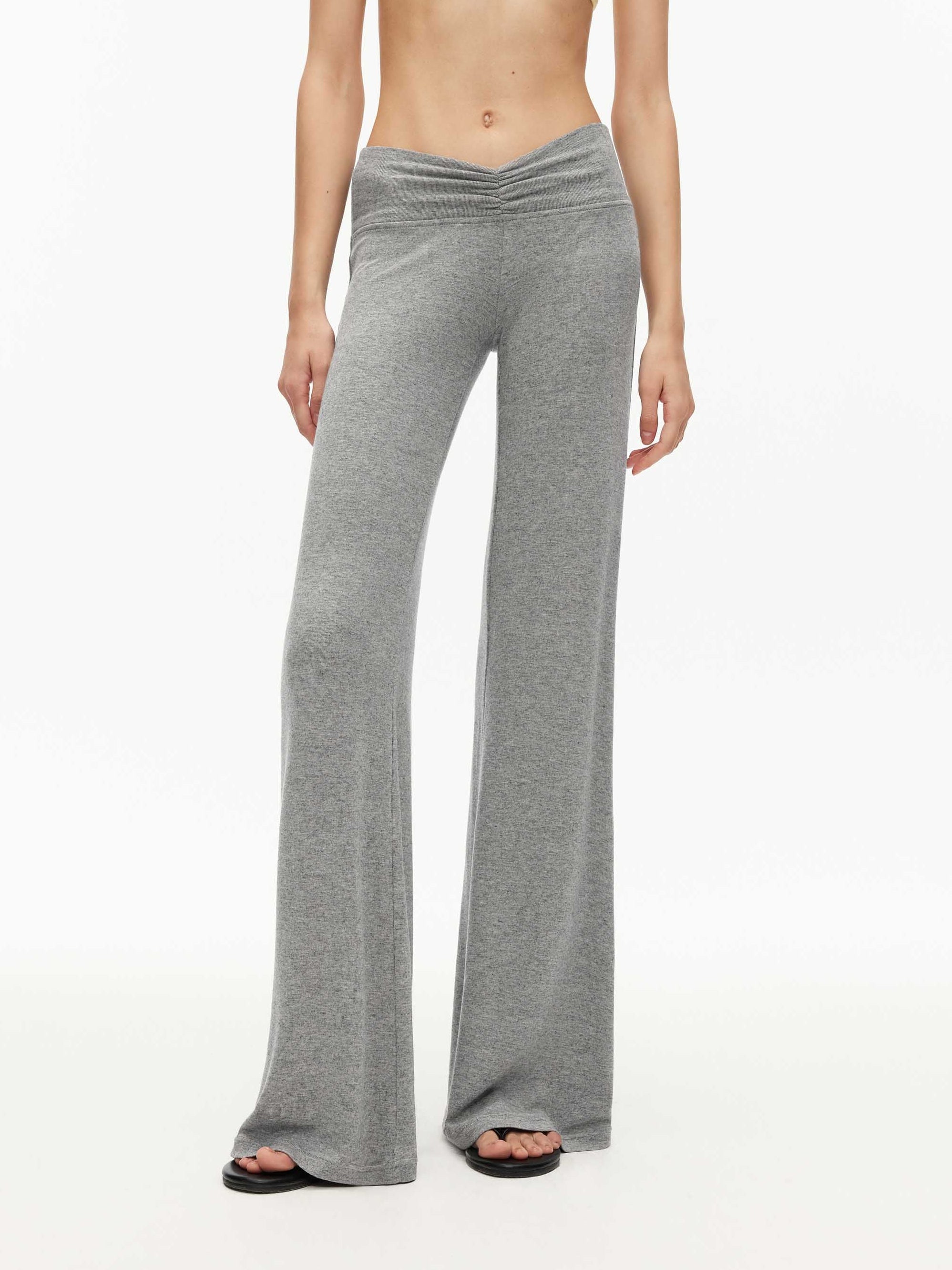V-Waist Knit Trousers Pant