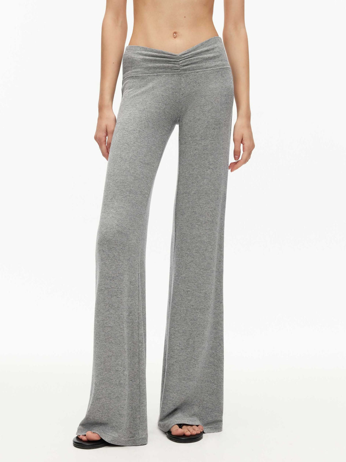 V-Waist Knit Trousers Pant
