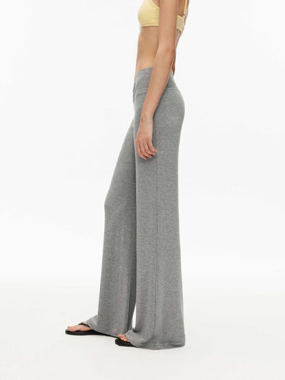 V-Waist Knit Trousers Sets