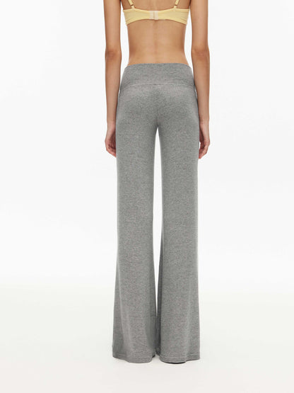 V-Waist Knit Trousers Sets