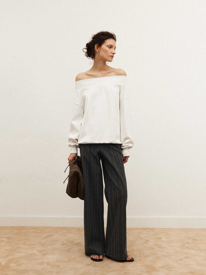 Cashmere Off-Shoulder Top