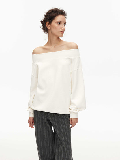 Cashmere Off-Shoulder Top