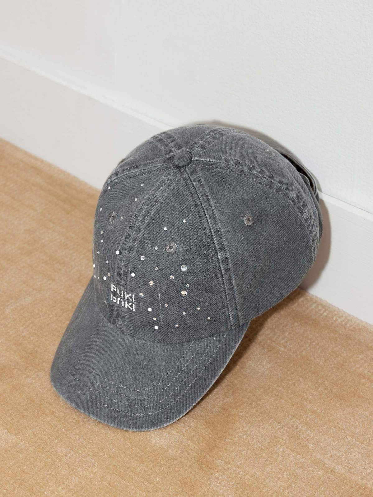 Crystal-Wash Denim Baseball Cap