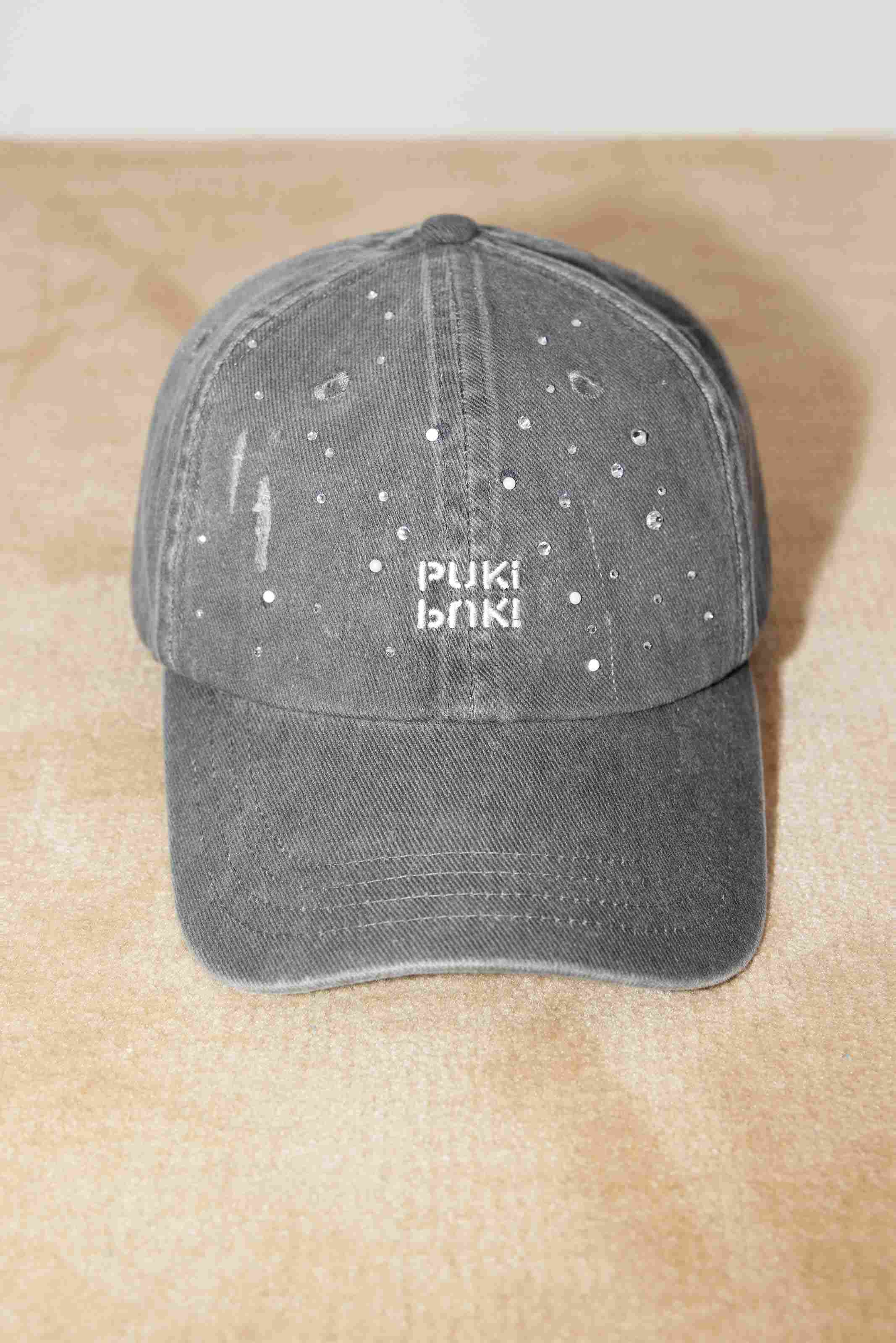 Crystal-Wash Denim Baseball Cap