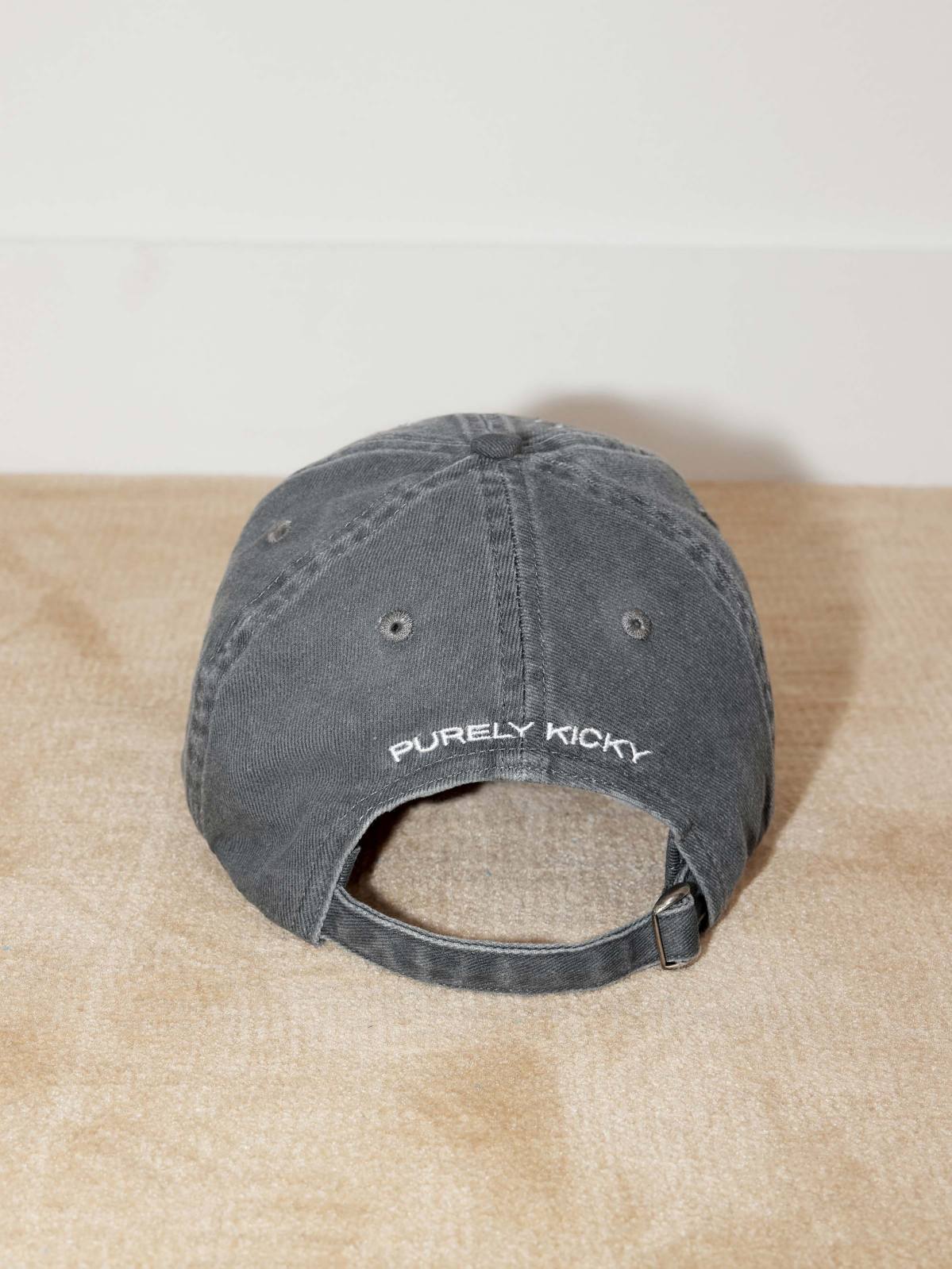Crystal-Wash Denim Baseball Cap