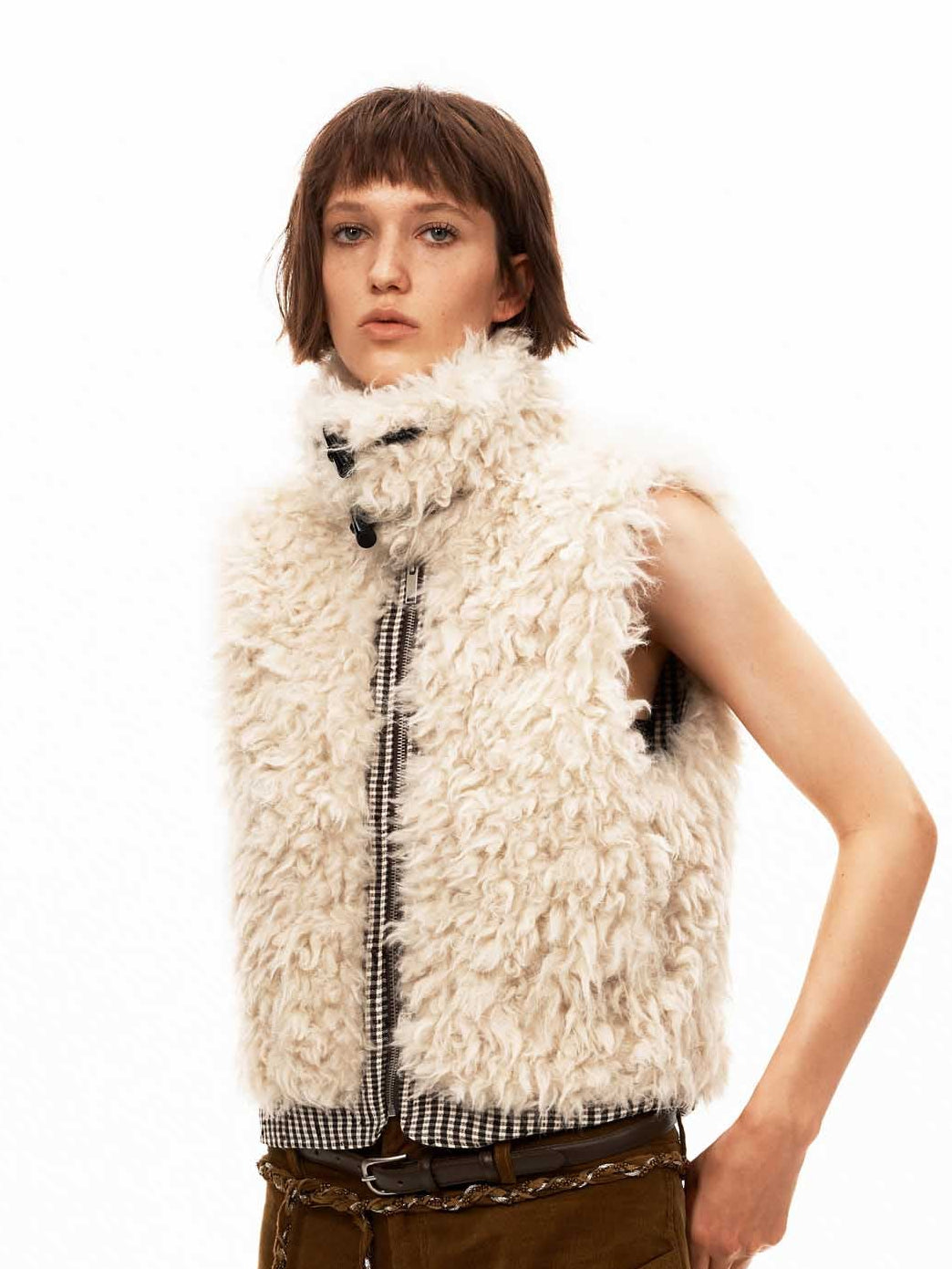 Reversible Faux Shearling Vest
