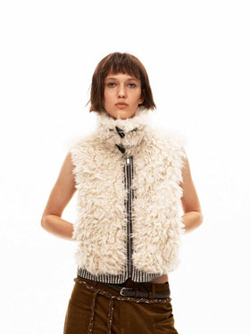 Reversible Faux Shearling Vest