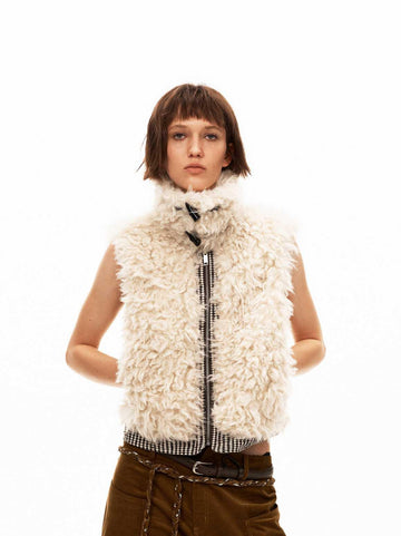 Reversible Faux Shearling Vest