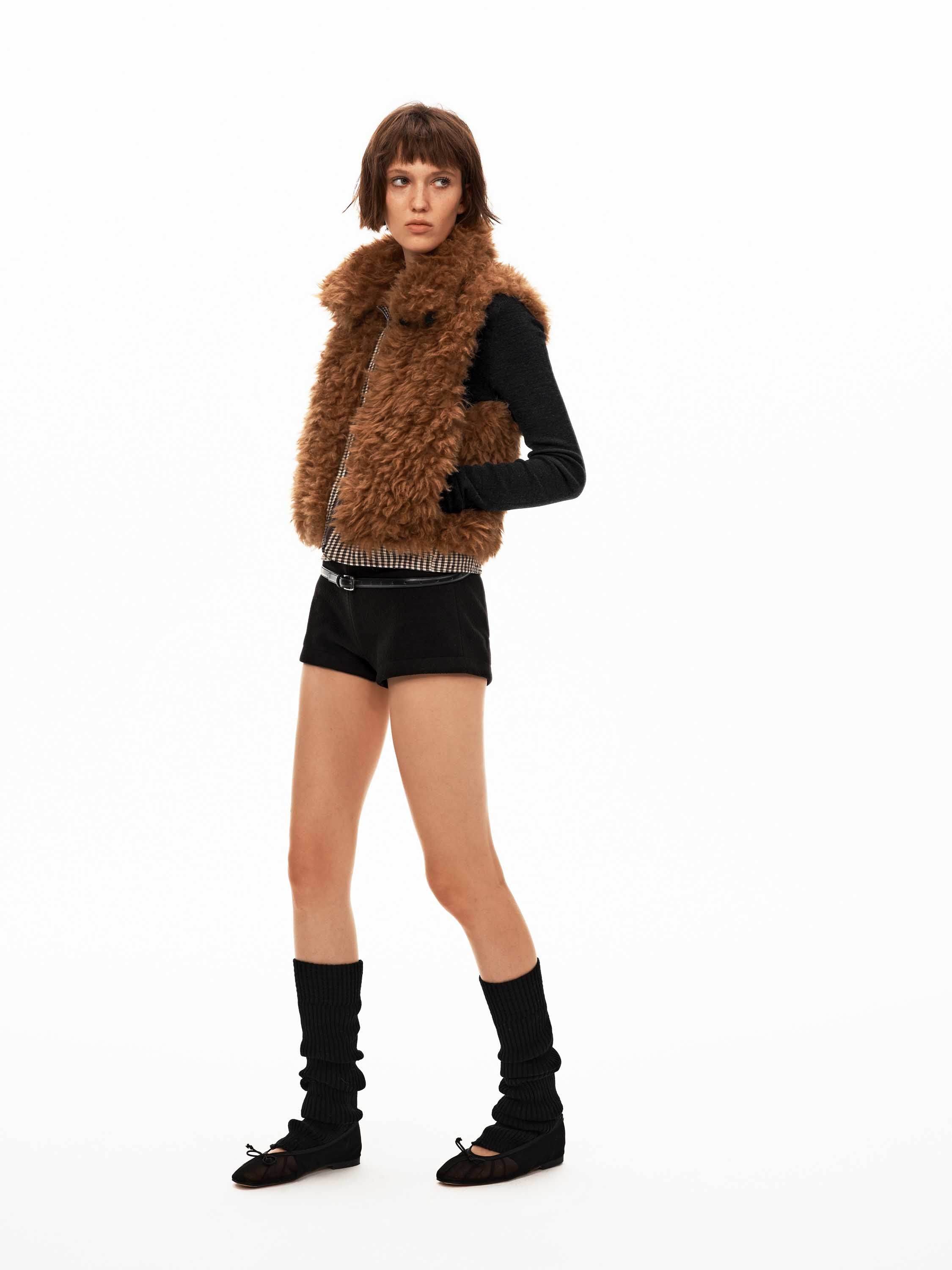 Reversible Faux Shearling Vest